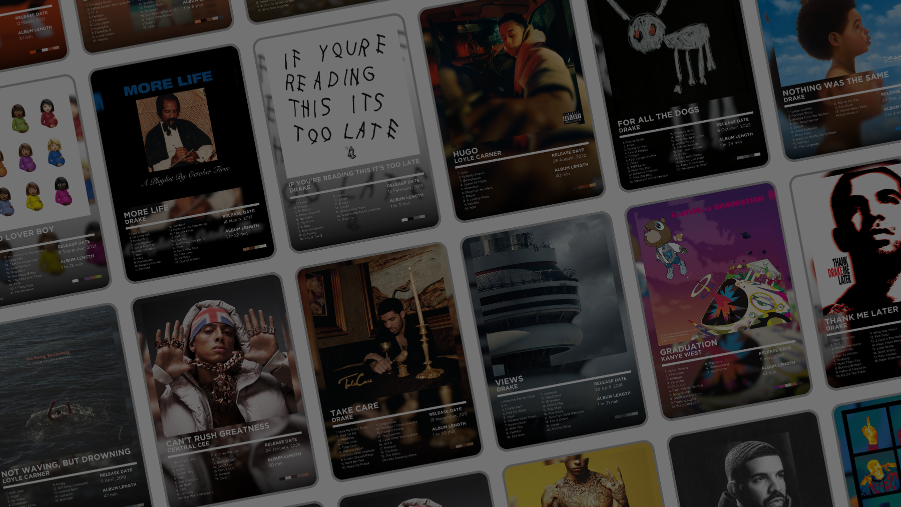 Frame your favourite albums