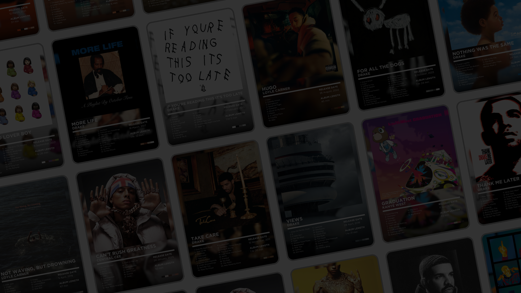 Frame your favourite albums